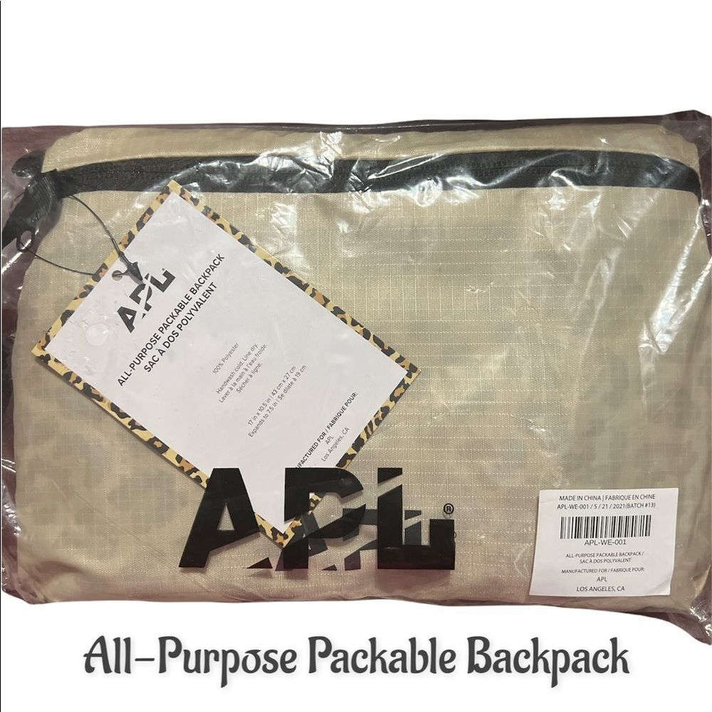 NWT APL ALL-PURPOSE PACKABLE BACKPACK - Picture 2 of 4